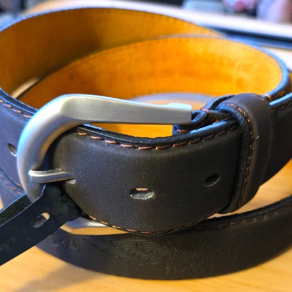U.S.A. Eagle Leather Belt